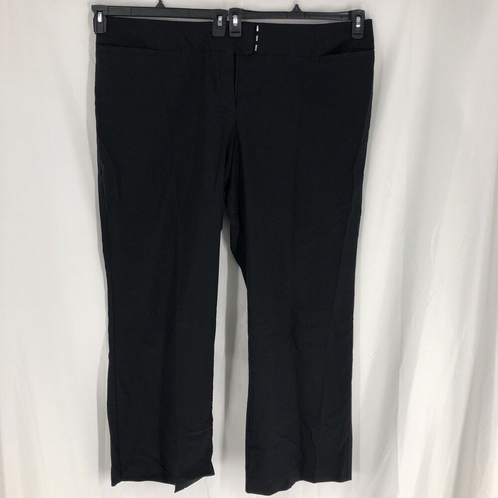 Studio 1940 Women's Heather Black Straight Leg Pants/Slacks